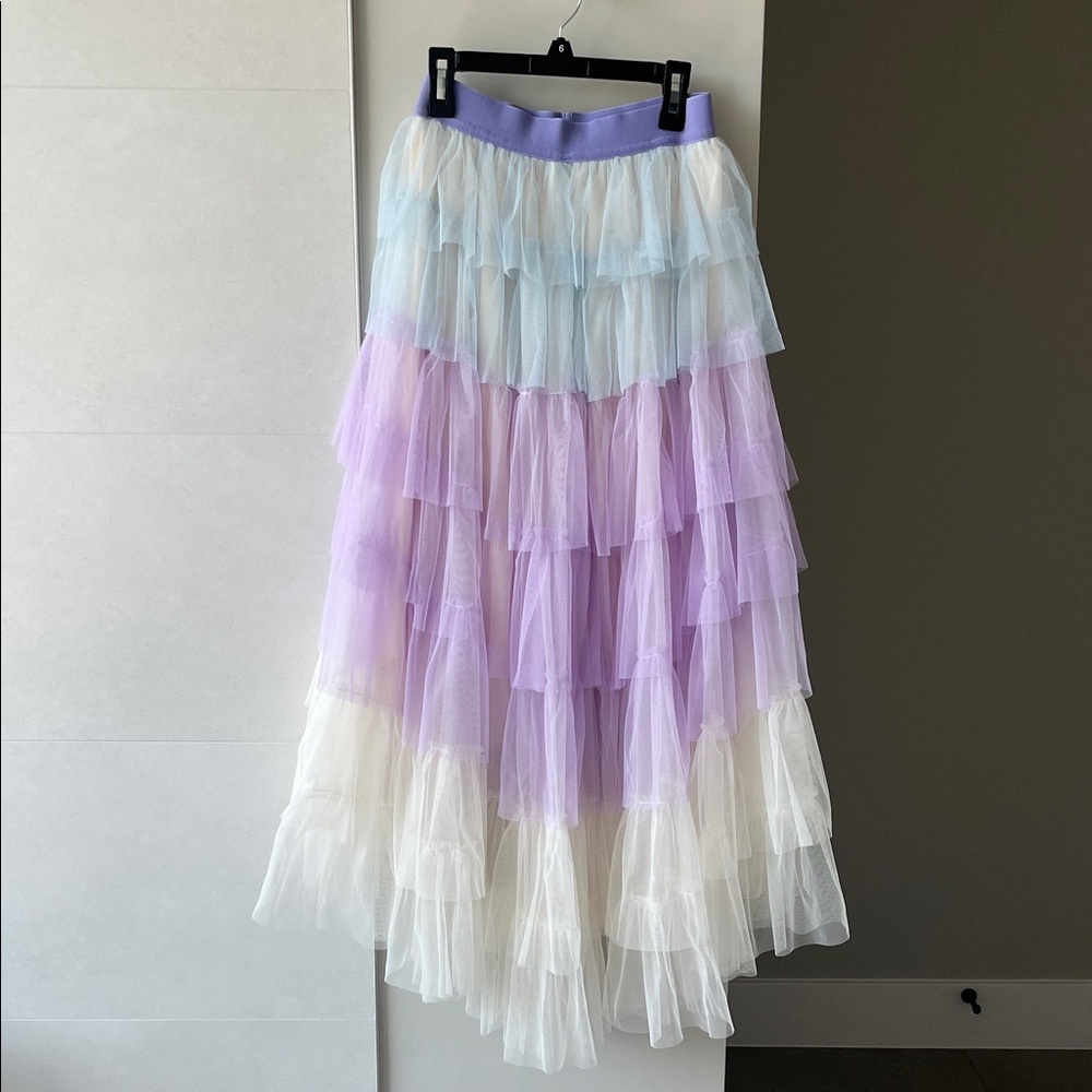 Pastel Layered Tulle Skirt